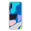 Полупрозрачный дизайнерский пластиковый чехол для Samsung Galaxy A50 Абстракции