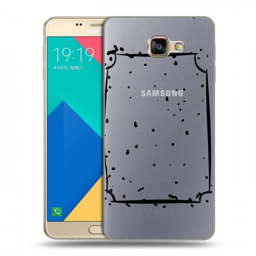 Полупрозрачный дизайнерский пластиковый чехол для Samsung Galaxy A9 Абстракции