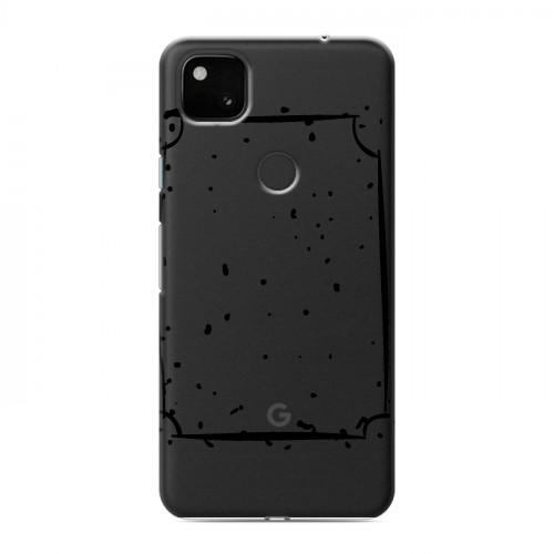 Полупрозрачный дизайнерский пластиковый чехол для Google Pixel 4a Абстракции