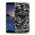 Полупрозрачный дизайнерский пластиковый чехол для Nokia 7 Plus Абстракции