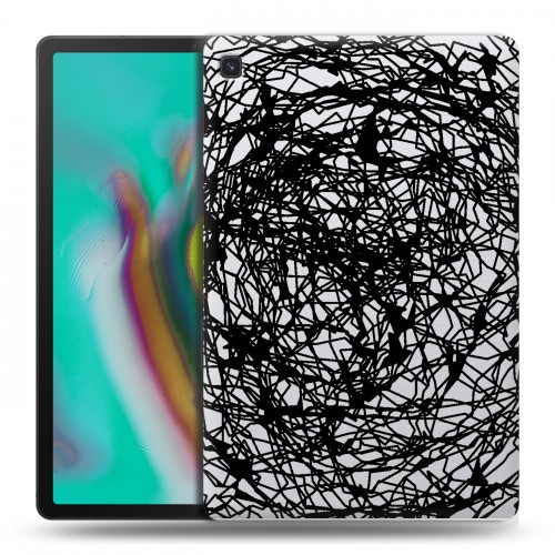 Полупрозрачный дизайнерский силиконовый чехол для Samsung Galaxy Tab S5e Абстракции