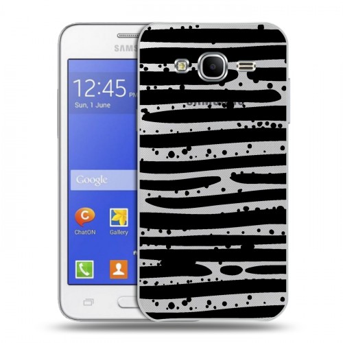 Полупрозрачный дизайнерский пластиковый чехол для Samsung Galaxy J7 Абстракции 2