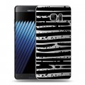 Полупрозрачный дизайнерский пластиковый чехол для Samsung Galaxy Note 7 Абстракции 2