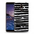 Полупрозрачный дизайнерский пластиковый чехол для Nokia 7 Plus Абстракции 2