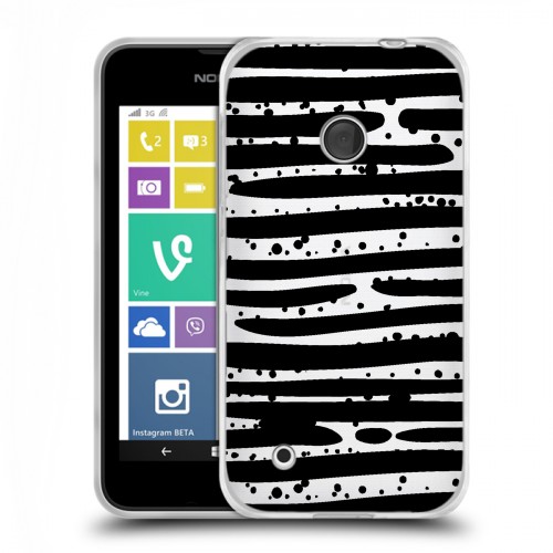 Полупрозрачный дизайнерский пластиковый чехол для Nokia Lumia 530 Абстракции 2