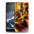 Дизайнерский пластиковый чехол для Nokia 5.1 Абстракции Сияние