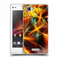 Дизайнерский пластиковый чехол для Sony Xperia L Абстракции Сияние