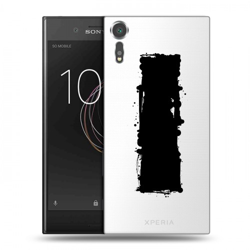 Полупрозрачный дизайнерский пластиковый чехол для Sony Xperia XZs Абстракции