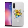 Полупрозрачный дизайнерский силиконовый с усиленными углами чехол для Xiaomi Mi9 Абстракции