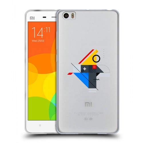 Полупрозрачный дизайнерский силиконовый чехол для Xiaomi Mi Note Абстракции 3