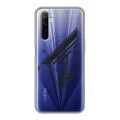 Полупрозрачный дизайнерский силиконовый чехол для Realme 6 Абстракции 3