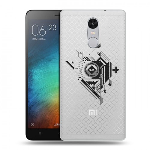 Полупрозрачный дизайнерский силиконовый чехол для Xiaomi RedMi Pro Абстракции 3