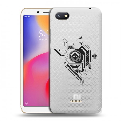 Полупрозрачный дизайнерский пластиковый чехол для Xiaomi RedMi 6A Абстракции 3