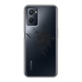 Полупрозрачный дизайнерский пластиковый чехол для Realme 9i Абстракции 3