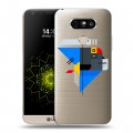 Полупрозрачный дизайнерский пластиковый чехол для LG G5 Абстракции 3