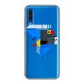 Полупрозрачный дизайнерский пластиковый чехол для Samsung Galaxy A50 Абстракции 3