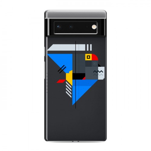 Полупрозрачный дизайнерский силиконовый чехол для Google Pixel 6 Абстракции 3