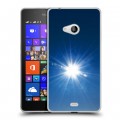 Дизайнерский пластиковый чехол для Microsoft Lumia 540 Абстракции Сияние