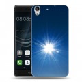 Дизайнерский пластиковый чехол для Huawei Y6II Абстракции Сияние