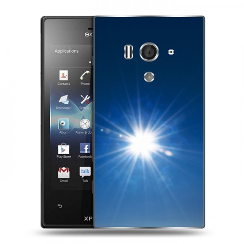 Дизайнерский пластиковый чехол для Sony Xperia acro S Абстракции Сияние