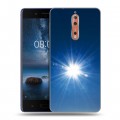 Дизайнерский пластиковый чехол для Nokia 8 Абстракции Сияние