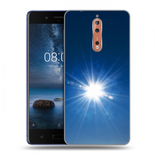 Дизайнерский пластиковый чехол для Nokia 8 Абстракции Сияние