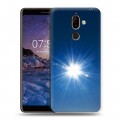 Дизайнерский пластиковый чехол для Nokia 7 Plus Абстракции Сияние