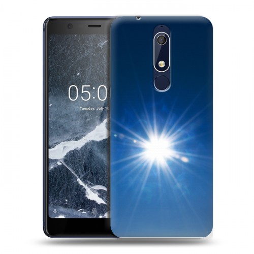 Дизайнерский пластиковый чехол для Nokia 5.1 Абстракции Сияние