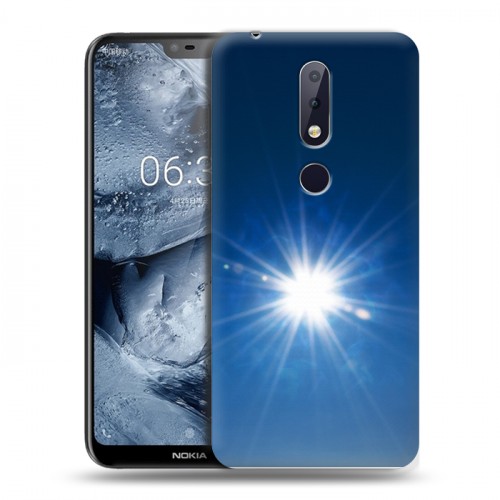 Дизайнерский силиконовый чехол для Nokia 6.1 Plus Абстракции Сияние