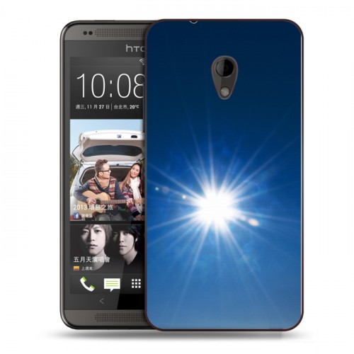 Дизайнерский пластиковый чехол для HTC Desire 700 Абстракции Сияние