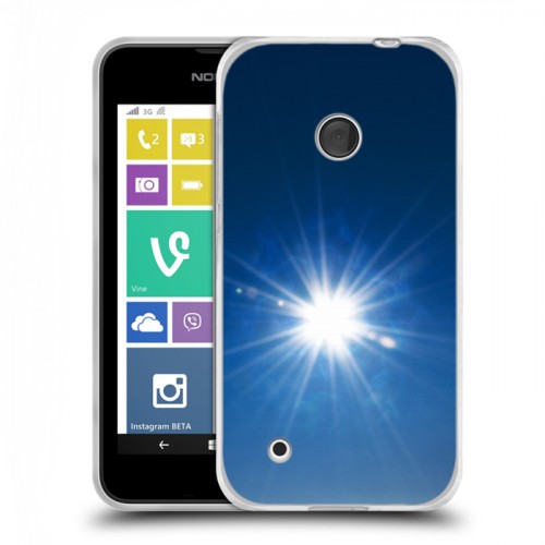 Дизайнерский пластиковый чехол для Nokia Lumia 530 Абстракции Сияние