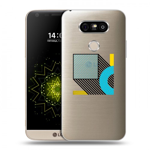 Полупрозрачный дизайнерский пластиковый чехол для LG G5 Абстракции 3