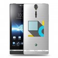 Полупрозрачный дизайнерский пластиковый чехол для Sony Xperia S Абстракции 3