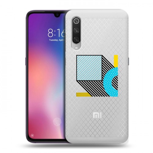 Полупрозрачный дизайнерский силиконовый с усиленными углами чехол для Xiaomi Mi9 Абстракции 3