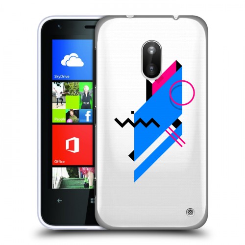 Полупрозрачный дизайнерский пластиковый чехол для Nokia Lumia 620 Абстракции 3