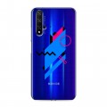 Полупрозрачный дизайнерский пластиковый чехол для Huawei Honor 20 Абстракции 3