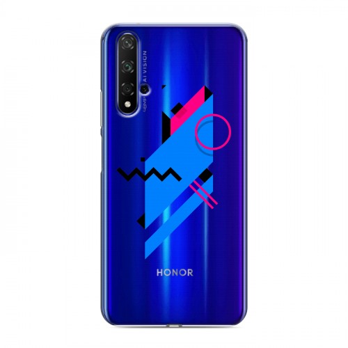 Полупрозрачный дизайнерский пластиковый чехол для Huawei Honor 20 Абстракции 3