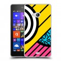 Дизайнерский пластиковый чехол для Microsoft Lumia 540 Абстракции 3