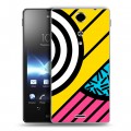 Дизайнерский пластиковый чехол для Sony Xperia TX Абстракции 3