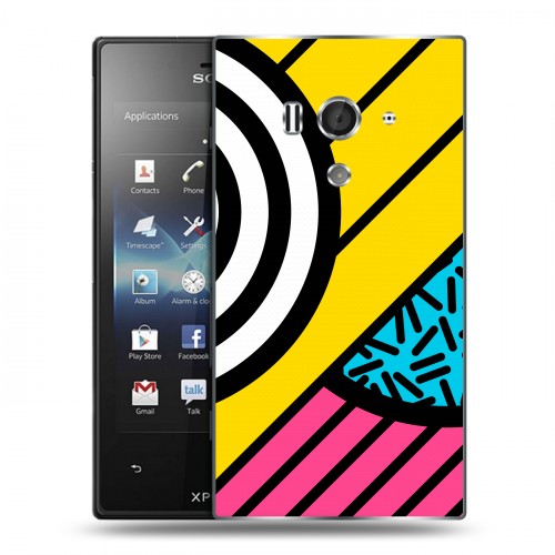 Дизайнерский пластиковый чехол для Sony Xperia acro S Абстракции 3