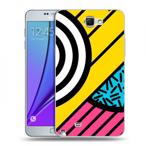 Дизайнерский пластиковый чехол для Samsung Galaxy Note 2 Абстракции 3