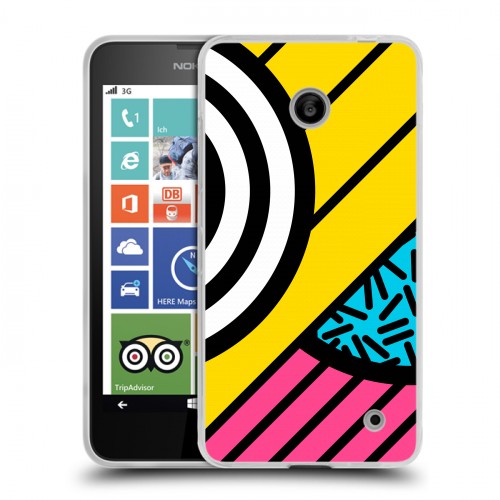 Дизайнерский пластиковый чехол для Nokia Lumia 630/635 Абстракции 3