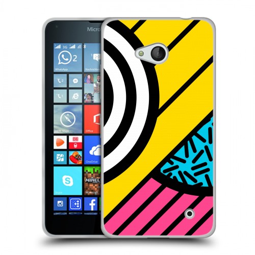 Дизайнерский силиконовый чехол для Microsoft Lumia 640 Абстракции 3