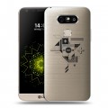 Полупрозрачный дизайнерский пластиковый чехол для LG G5 Абстракции 3