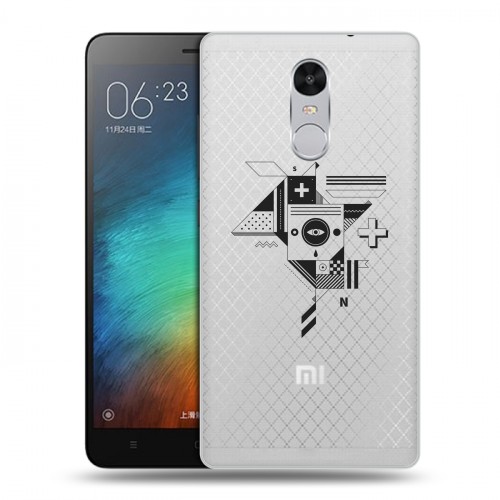 Полупрозрачный дизайнерский силиконовый чехол для Xiaomi RedMi Pro Абстракции 3