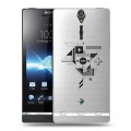 Полупрозрачный дизайнерский пластиковый чехол для Sony Xperia S Абстракции 3