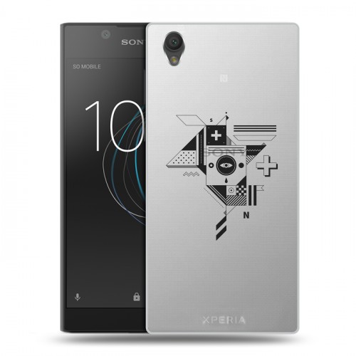 Полупрозрачный дизайнерский пластиковый чехол для Sony Xperia L1 Абстракции 3