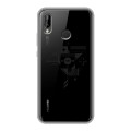 Полупрозрачный дизайнерский пластиковый чехол для Huawei P20 Lite Абстракции 3