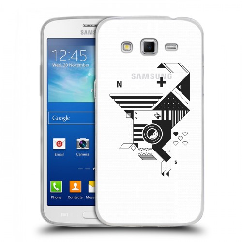 Полупрозрачный дизайнерский пластиковый чехол для Samsung Galaxy Grand 2 Абстракции 3