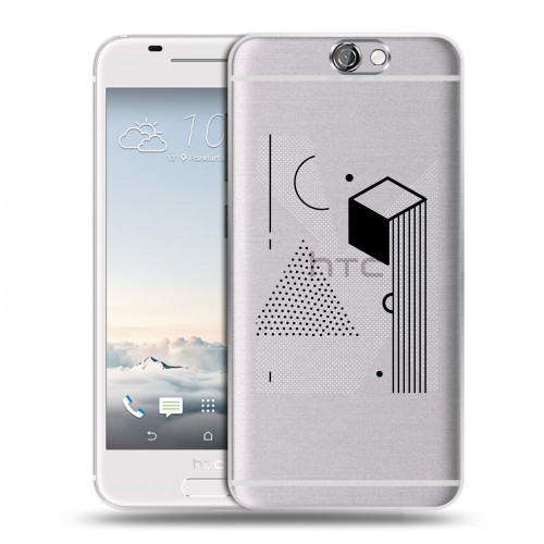 Полупрозрачный дизайнерский силиконовый чехол для HTC One A9 Абстракции 1